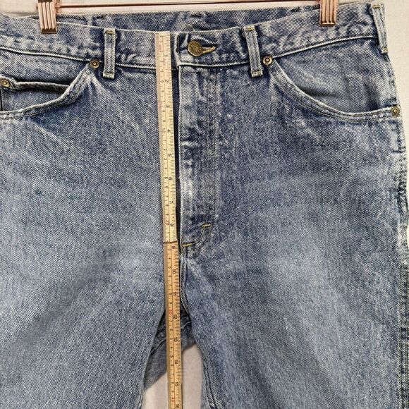 Vtg Lee Jeans Men 34x34 80s Union Workwear Straight Leg (Measure 30x31) USA - Picture 9 of 12